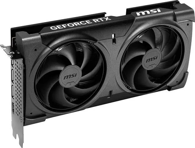 MSI Ventus GeForce RTX 5060 Ti 16GB GDDR7 PCI Express 5 0 x16  use x8  Graphics Card  RTX 5060 Ti 16G VENTUS 2X OC BLACK PLUS