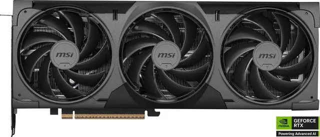 MSI Ventus GeForce RTX 5070 Ti 16GB GDDR7 PCI Express 5 0 Graphics Card RTX 5070 TI 16G VENTUS 3X OC BLACK