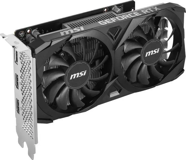 MSI Ventus GeForce RTX 3050 6GB GDDR6 PCI Express 4 0 x8 ATX Graphics Card RTX 3050 VENTUS 2X 6G OC