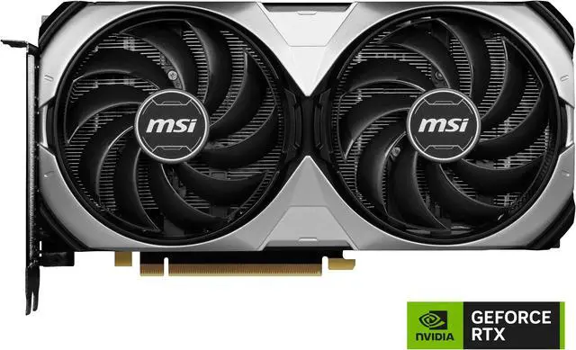 MSI Ventus GeForce RTX 4070 12GB GDDR6X PCI Express 4 0 ATX Graphics Card RTX 4070 VENTUS 2X 12G OC