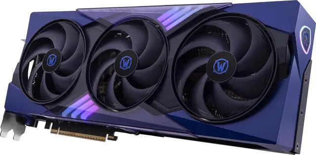 MSI World of Warcraft GeForce RTX 5070 12GB GDDR7 PCI Express 5 0 ATX Graphics RTX 5070 12G World of Warcraft MIDNIGHT VOID EDITION OC