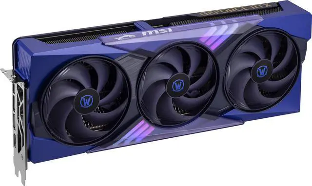 MSI World of Warcraft GeForce RTX 5070 12GB GDDR7 PCI Express 5 0 ATX Graphics RTX 5070 12G World of Warcraft MIDNIGHT VOID EDITION OC