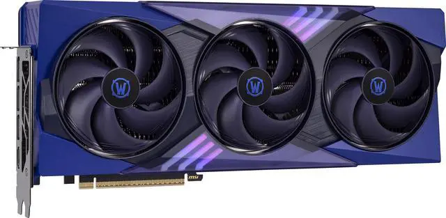 MSI World of Warcraft GeForce RTX 5070 12GB GDDR7 PCI Express 5 0 ATX Graphics RTX 5070 12G World of Warcraft MIDNIGHT VOID EDITION OC