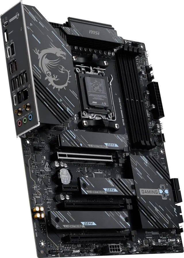 MSI X870E GAMING PLUS WIFI AM5 AMD X870E SATA 6GB/S  5G LAN DDR5 M 2 Wi Fi 7 ATX Motherboard
