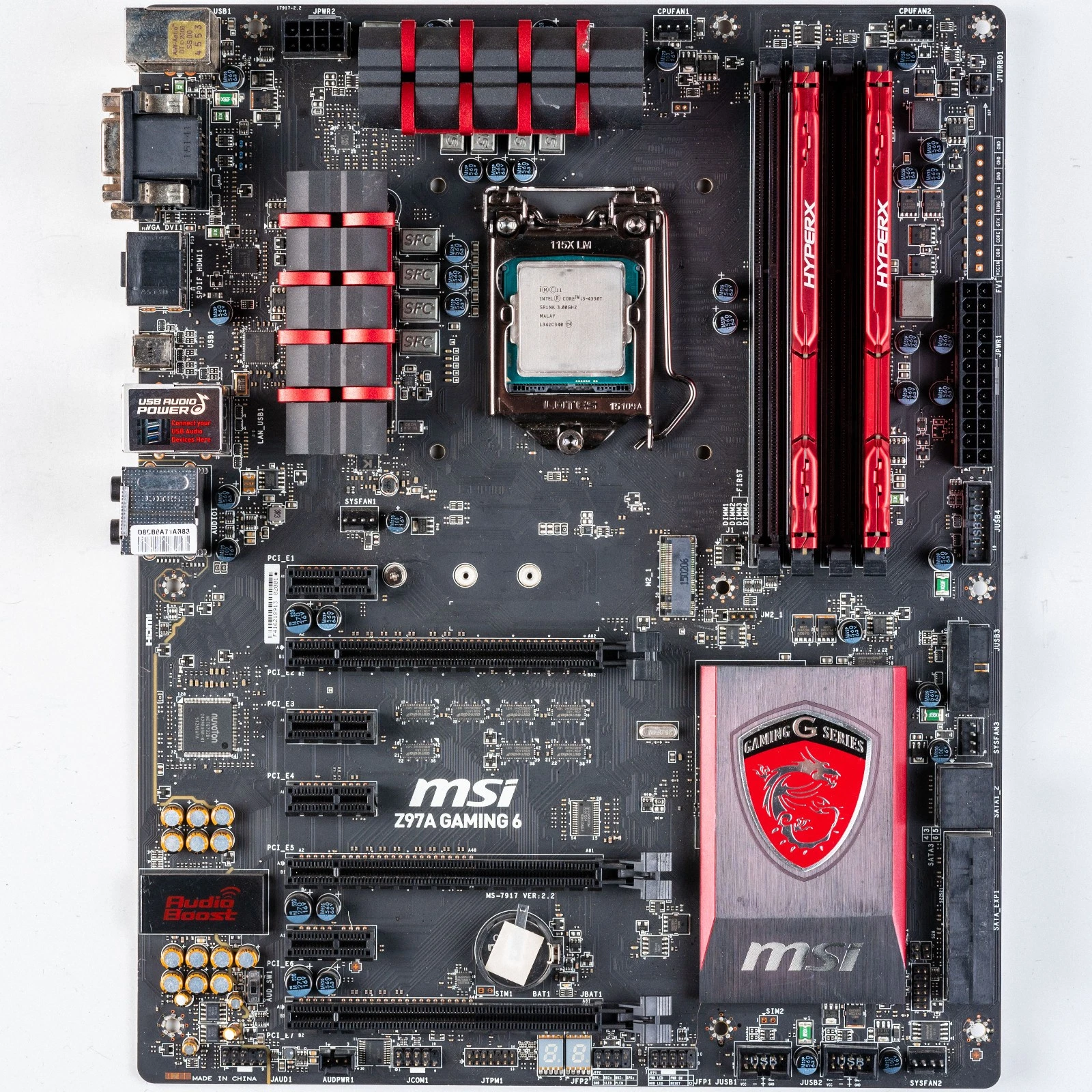 MSI Z97A GAMING 6 LGA1150 ATX Motherboard DDR3 M 2 NVMe Intel Z97 Haswell HDMI