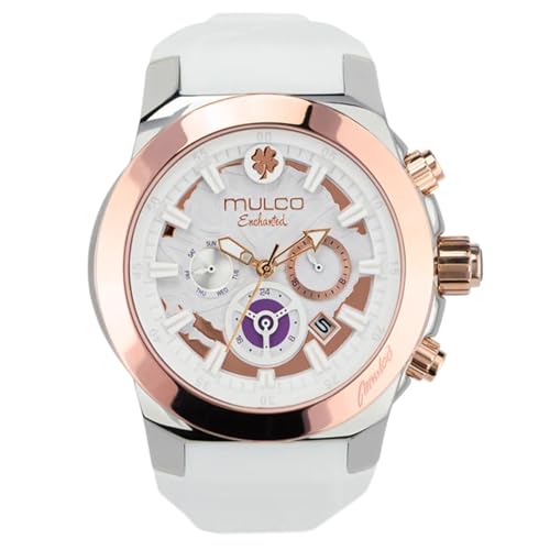 MULCO Watches for Women Bundle   Stainless Steel & Silicone Bands  Large Face Analog Quartz  Waterproof  Rose Gold & Gun Metal  Luxury Gift Set