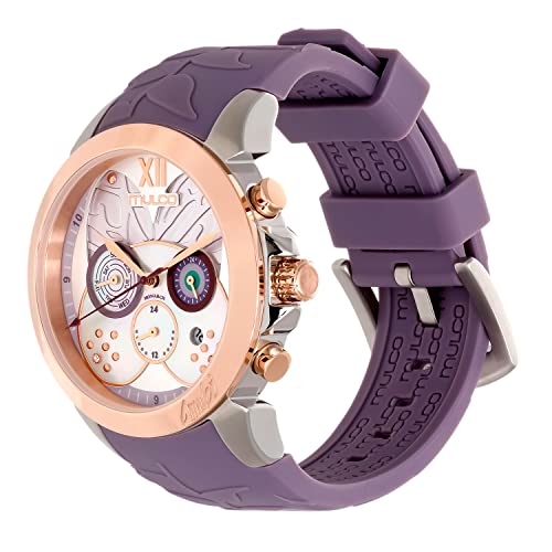 MULCO Watches for Women Bundle   Stainless Steel & Silicone Bands  Large Face Analog Quartz  Waterproof  Rose Gold & Gun Metal  Luxury Gift Set