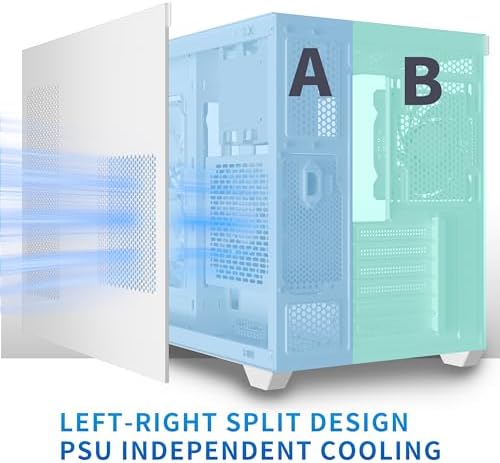 MUSETEX ATX PC Case  360MM RAD Support  3 x 120mm Non ARGB Fans Pre Installed  270  Full View Tempered Glass Gaming PC Case with Type C  Mid Tower ATX Computer Case  White  Y6