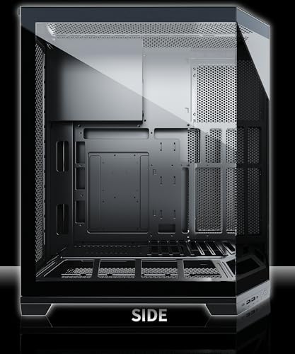 MUSETEX PC Case  Vertical GPU Mounting Design  Pre Installed 5 PWM ARGB Fans  360MM RAD Support  ATX Mid Tower Gaming PC Case with Type C  270  Full View Tempered Glass  Black GR3 