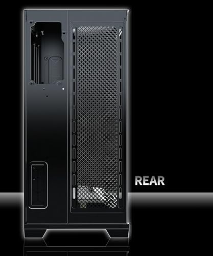 MUSETEX PC Case  Vertical GPU Mounting Design  Pre Installed 5 PWM ARGB Fans  360MM RAD Support  ATX Mid Tower Gaming PC Case with Type C  270  Full View Tempered Glass  Black GR3 