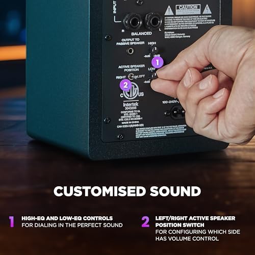 M AUDIO BX3 Pair 3 5 Studio Monitors  HD PC Speakers for Recording and Multimedia with Music Production Software