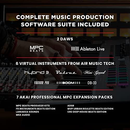 M AUDIO Oxygen Pro 61 Key USB MIDI Keyboard Controller With Beat Pads  MIDI assignable Knobs  Buttons and Faders  and Native Instruments Sound Package  NKS Integration 