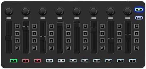 M VAVE 25 Key USB MIDI Keyboard Controller With 8 Backlit Drum Pads  Bluetooth Semi Weighted Professional dynamic keybed 8 Knobs and Music Production Software Included  Black