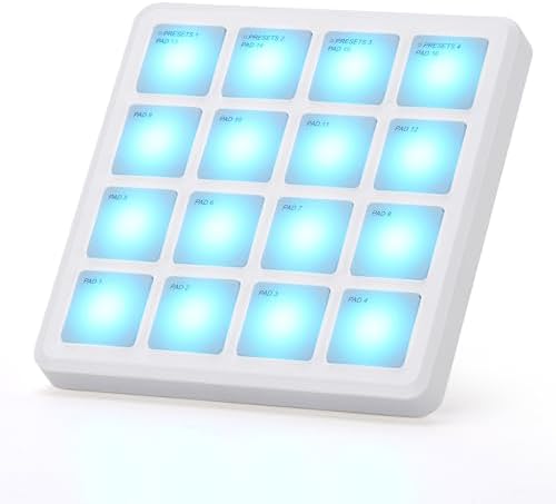 M VAVE 25 Key USB MIDI Keyboard Controller With 8 Backlit Drum Pads  Bluetooth Semi Weighted Professional dynamic keybed 8 Knobs and Music Production Software Included  Black