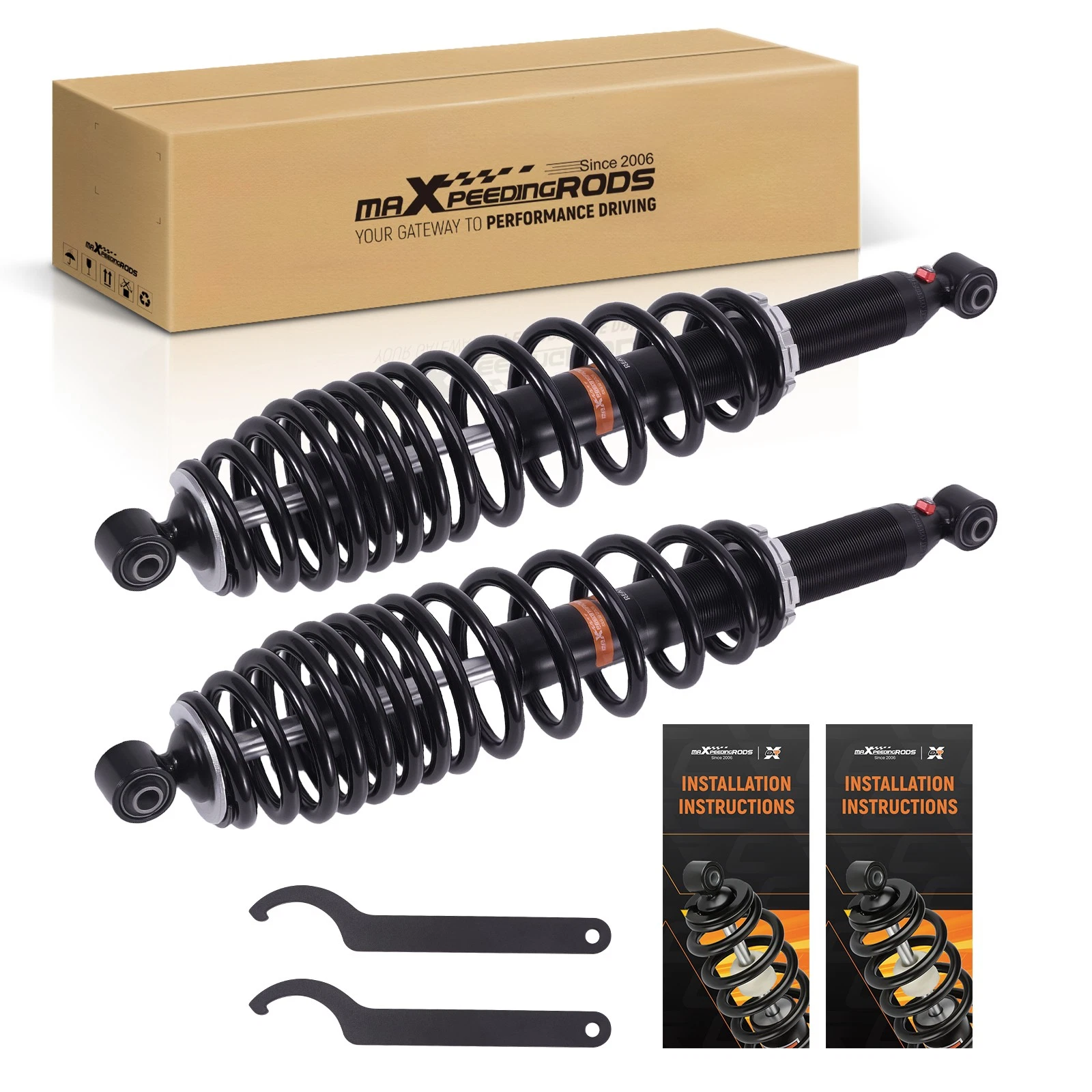 MaXpeedingrods Front Shocks for Can Am Outlander 650 800 2010 2012 706201110