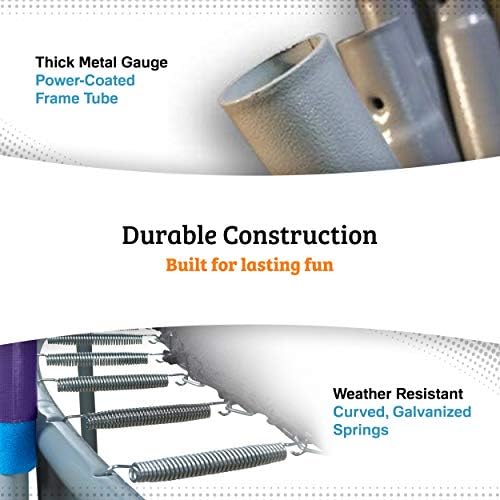 Machrus Upper Bounce 14 FT Round Trampoline Set with Safety Enclosure System   Backyard Trampoline   Outdoor Trampoline for Kids   Adults