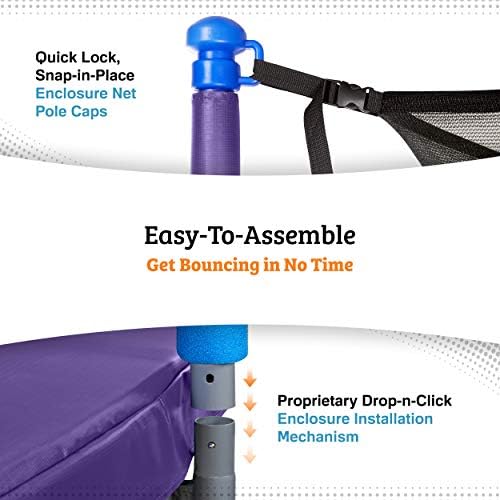 Machrus Upper Bounce 14 FT Round Trampoline Set with Safety Enclosure System   Backyard Trampoline   Outdoor Trampoline for Kids   Adults