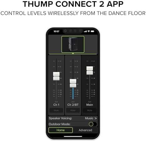 Mackie Thump210XT 10 1400W Enhanced Compact Powered Loudspeaker with Bluetooth System Control