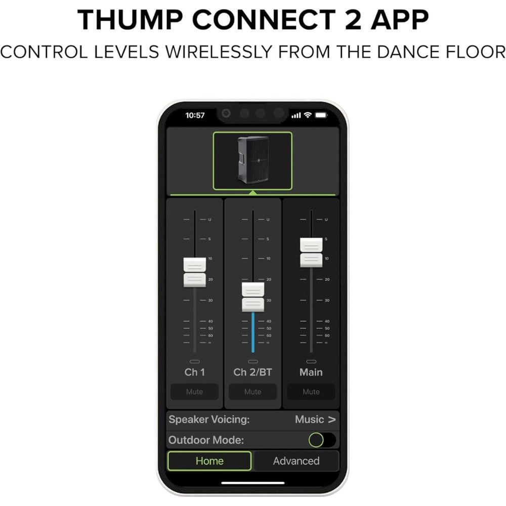 Mackie Thump210XT Enhanced 1 400 watt 10 inch Powered Speaker Bundle with Auray Speaker Stand Bag 51" Interior  Black   Auray SS 4420 Steel Speaker Stand and XLR  XLR Cable