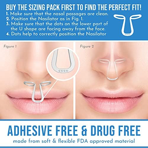 Made in USA  Nasilator Anti Snoring Devices   Soft and Flexible Nasal Dilators   Improves Breathing & Sleeping   Snoring Solution   Reusable & Better Than Nasal Strips Pack of 4  Medium 