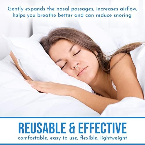 Made in USA  Nasilator Anti Snoring Devices   Soft and Flexible Nasal Dilators   Improves Breathing & Sleeping   Snoring Solution   Reusable & Better Than Nasal Strips Pack of 4  Medium 