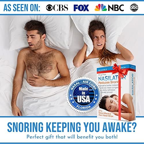 Made in USA  Nasilator Anti Snoring Devices   Soft and Flexible Nasal Dilators   Improves Breathing & Sleeping   Snoring Solution   Reusable & Better Than Nasal Strips Pack of 4  Medium 