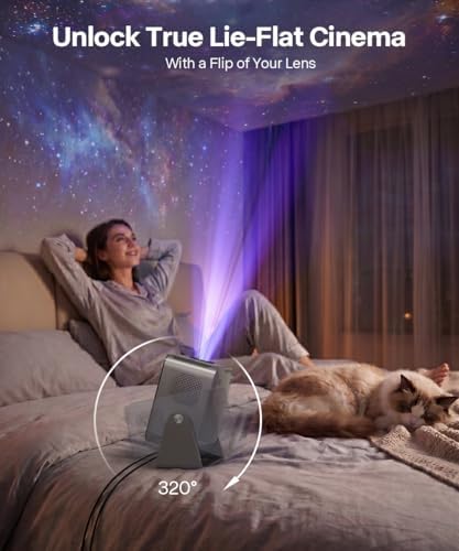 Magcubic Mini Projector with WiFi and Bluetooth  600ANSI Native 1080P Projector  Compatible with Netflix  Auto Focus & Vertical Keystone  15W Speaker HY350NTV Smart Proyector for Movie Home Outdoor