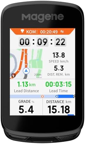 Magene C606 Pro GPS Bike Computer   2 8 Transflective Touchscreen  25Hr Battery  Offline Navigation  Climb Pro  Live Segments  ANT /Bluetooth Cycling Computer