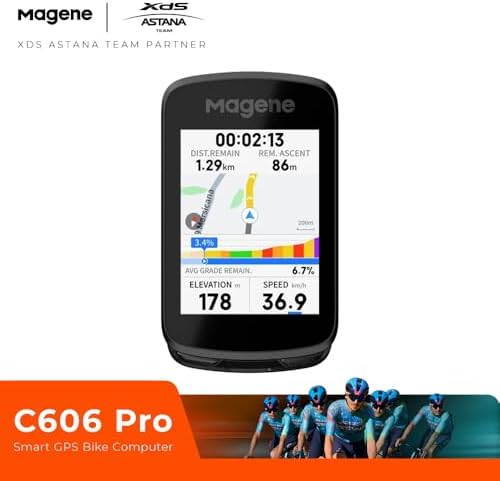 Magene C606 Pro GPS Bike Computer   2 8 Transflective Touchscreen  25Hr Battery  Offline Navigation  Climb Pro  Live Segments  ANT /Bluetooth Cycling Computer