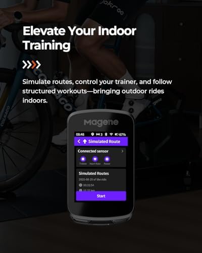Magene C606 Pro GPS Bike Computer   2 8 Transflective Touchscreen  25Hr Battery  Offline Navigation  Climb Pro  Live Segments  ANT /Bluetooth Cycling Computer