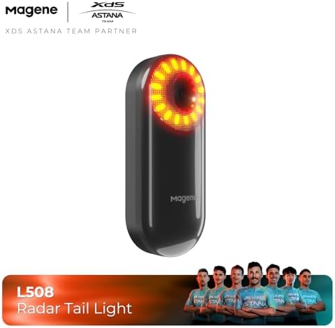 Magene L508 Bike Radar Tail Light  Smart Rear View Radar Taillight Compatible with Some Bike Computers and Watches  Support Magene Utility APP Display
