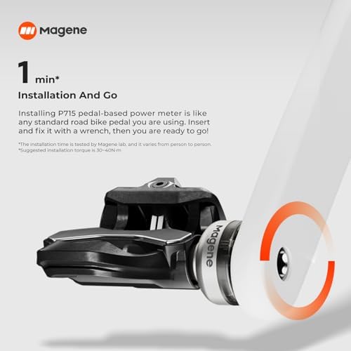 Magene P715 Power Meter Pedals    1  Precision  120h Battery Life  Seamless Bike Compatibility  ANT  & Bluetooth for Cycling