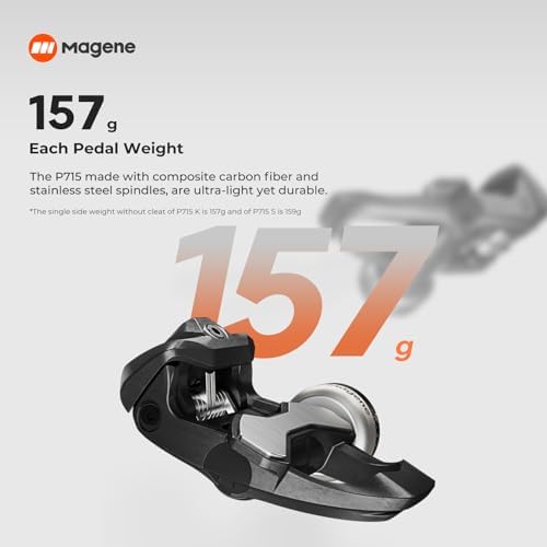Magene P715 Power Meter Pedals    1  Precision  120h Battery Life  Seamless Bike Compatibility  ANT  & Bluetooth for Cycling