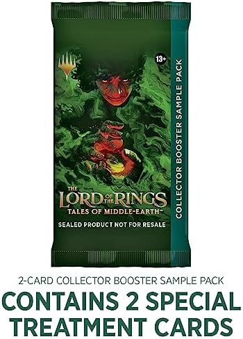 Magic The Gathering The Lord of The Rings  Tales of Middle Earth Commander Deck 1   Collector Booster Sample Pack