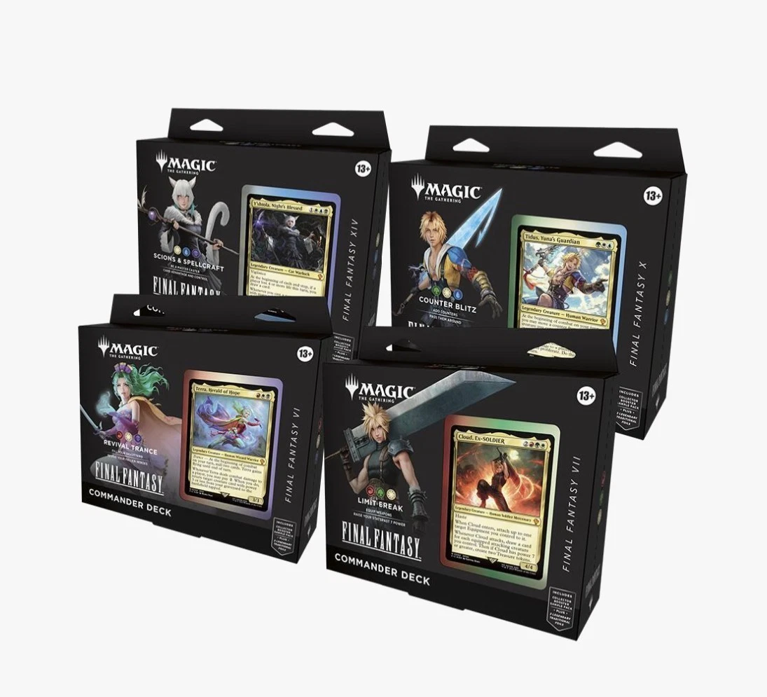 Magic  The Gathering Final Fantasy Commander Deck   Set of 4