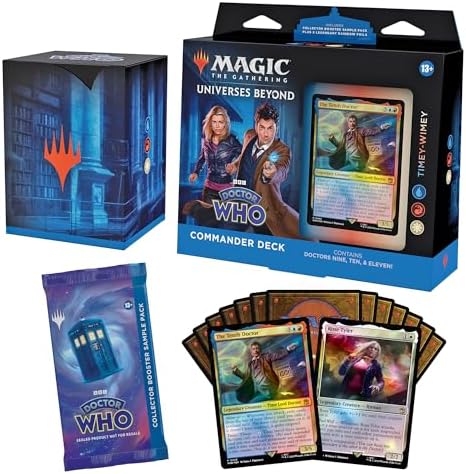Magic  The Gathering Doctor Who Commander Deck Bundle   Includes All 4 Decks  1 Masters of Evil  1 Blast from The Past  1 Timey Wimey  and 1 Paradox Power Deck Set 