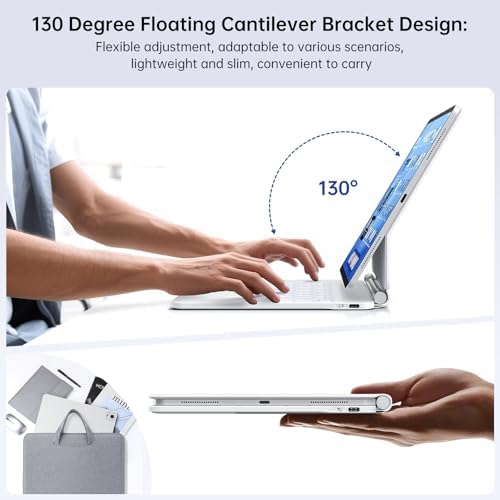 Magnetic Keyboard Case with Stylus Pen for iPad Air 11 inch  iPad Pro 11  Multi Touch Trackpad  Compatible with M3 2025  M2 2024  10 9 inch Air 4th/5th Gen  White