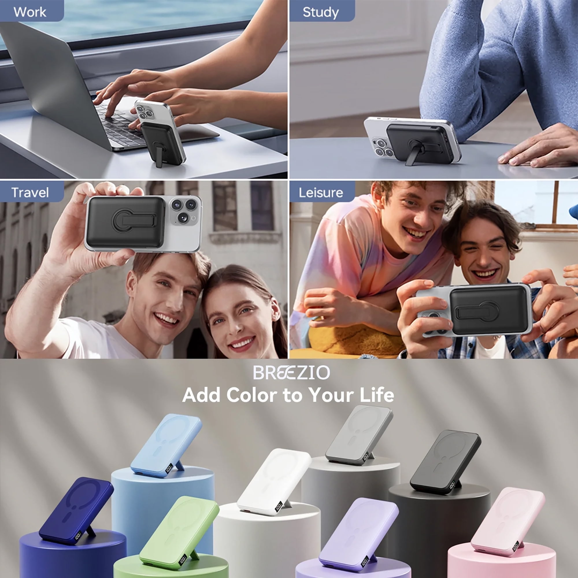 Magnetic Wireless Portable Charger  12000mAh MagSafe Power Bank for iPhone 17/16/15/14/13  Fast Charging Battery Pack