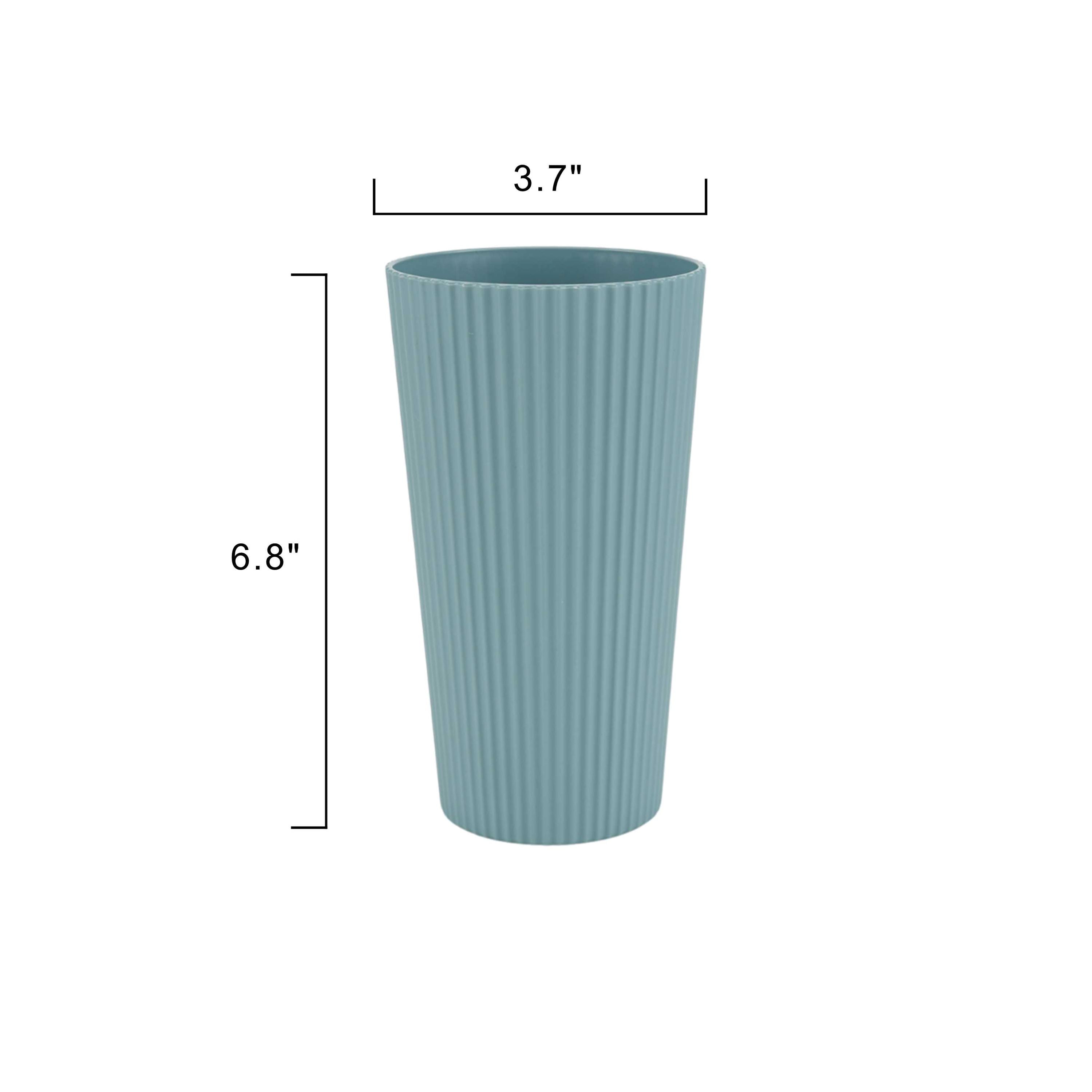 Mainstays   Blue Eco Friendly Recycled Plastic Beverage Tumbler  26 Ounce