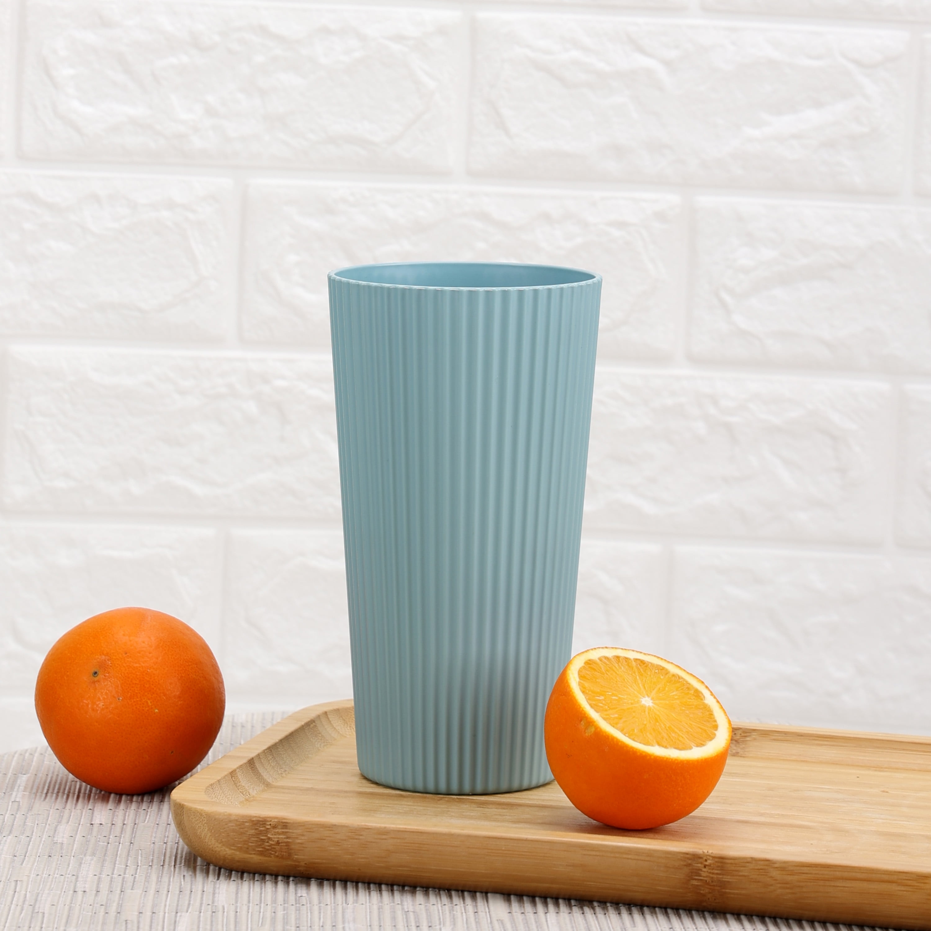 Mainstays   Blue Eco Friendly Recycled Plastic Beverage Tumbler  26 Ounce