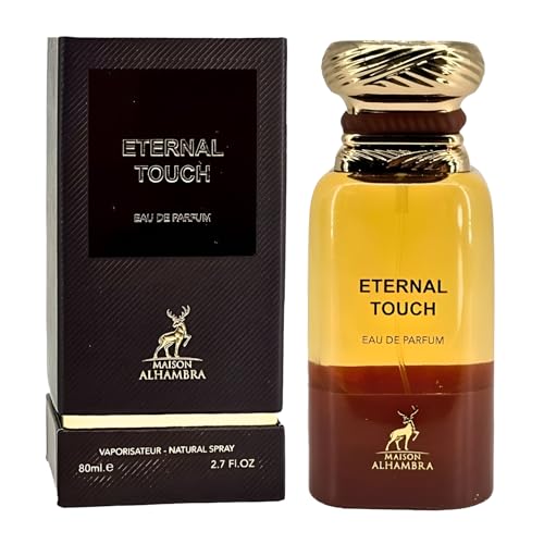 Maison Alhambra Eternal Touch   Spicy  Gourmand  Woody  Sweet   Eau de Parfum Spray Long Lasting Fragrance for Men  2 7 Ounce / 80 ml