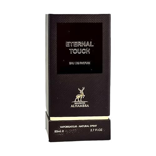 Maison Alhambra Eternal Touch   Spicy  Gourmand  Woody  Sweet   Eau de Parfum Spray Long Lasting Fragrance for Men  2 7 Ounce / 80 ml