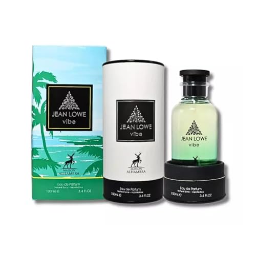Maison Alhambra Jean Lowe Vibe   Citrus  Fruity  Aromatic  Woody   Eau de Parfum Spray for Unisex  3 4 Ounce / 100 ml
