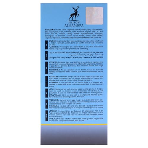 Maison Alhambra Jean Lowe   Azure for Unisex   3 4 oz EDP Spray