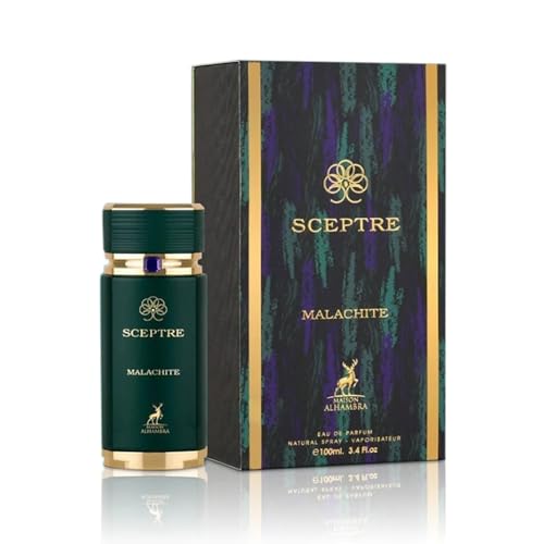 Maison Alhambra Sceptre Malachite Eau de Parfum en espray unisex, 3.4 onzas