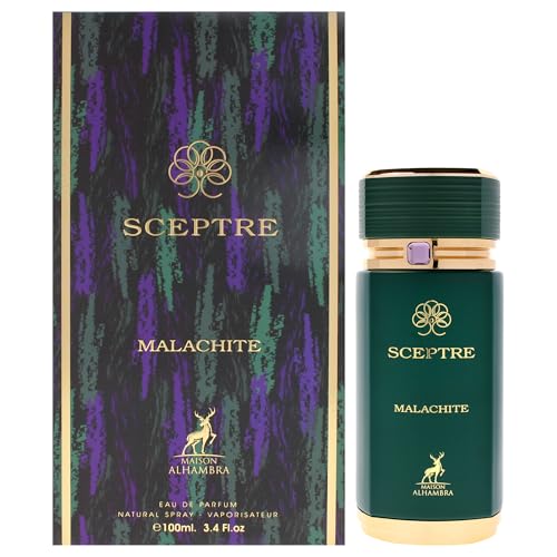 Maison Alhambra Sceptre Malachite for Unisex Eau de Parfum Spray  3 4 Ounce / 100 ml