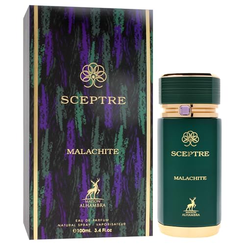 Maison Alhambra Sceptre Malachite for Unisex Eau de Parfum Spray  3 4 Ounce / 100 ml