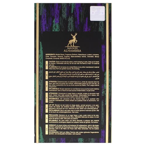 Maison Alhambra Sceptre Malachite for Unisex Eau de Parfum Spray  3 4 Ounce / 100 ml
