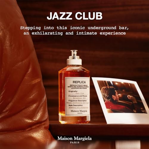 Maison Margiela   Replica   Jazz Club Eau de Toilette   Warm & Spicy Scent   With Vanilla  Rum Accord  & Tobacco