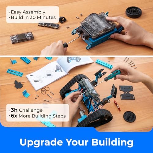 Makeblock mBot2 Rover Emo Robot Programming for Kids  Interactive Robotics Kit Learning and Outdoor Play  Remote Control Coding for Kids 8 12 and up  STEM Educational Building Toys Gifts